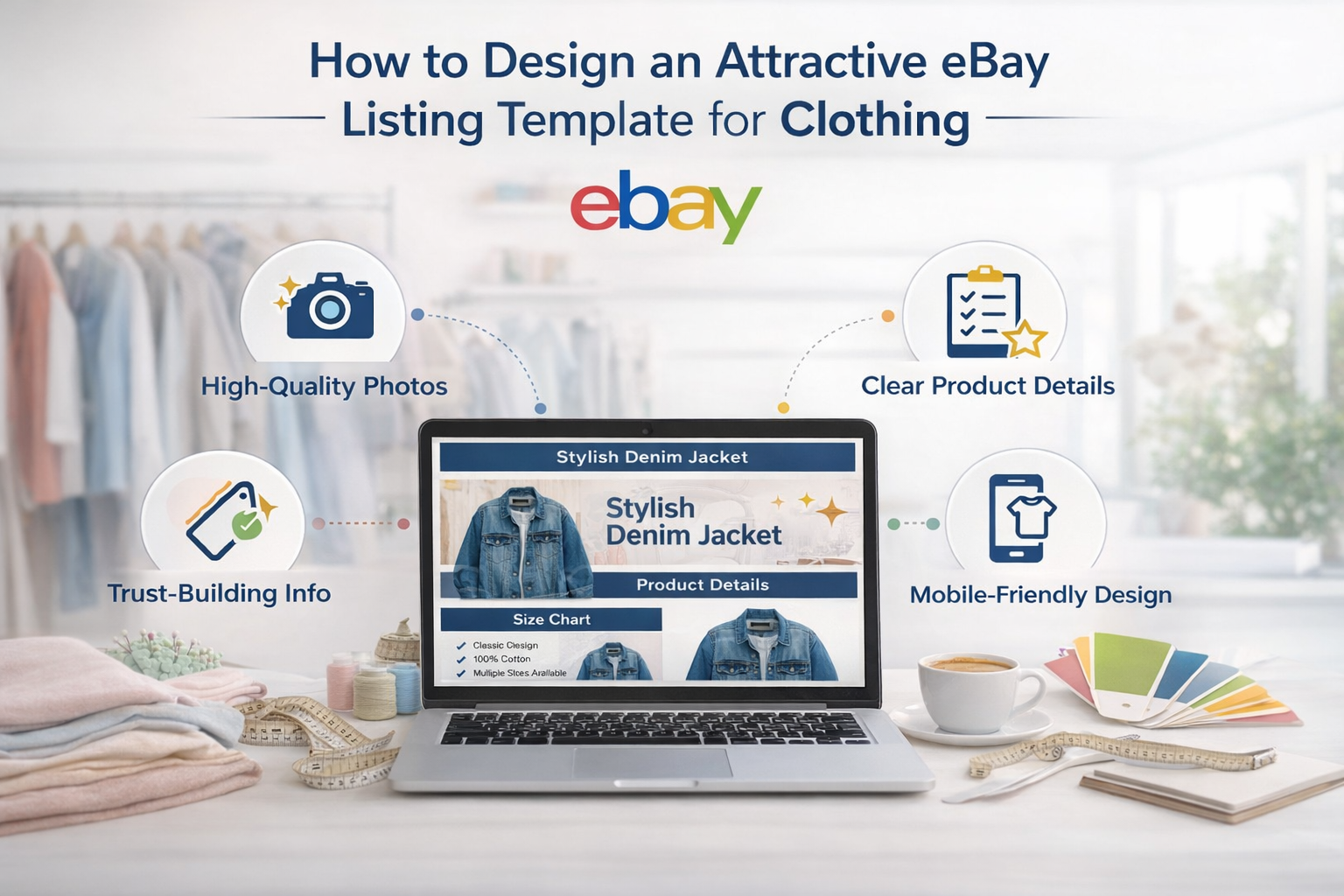 eBay listing template for clothing