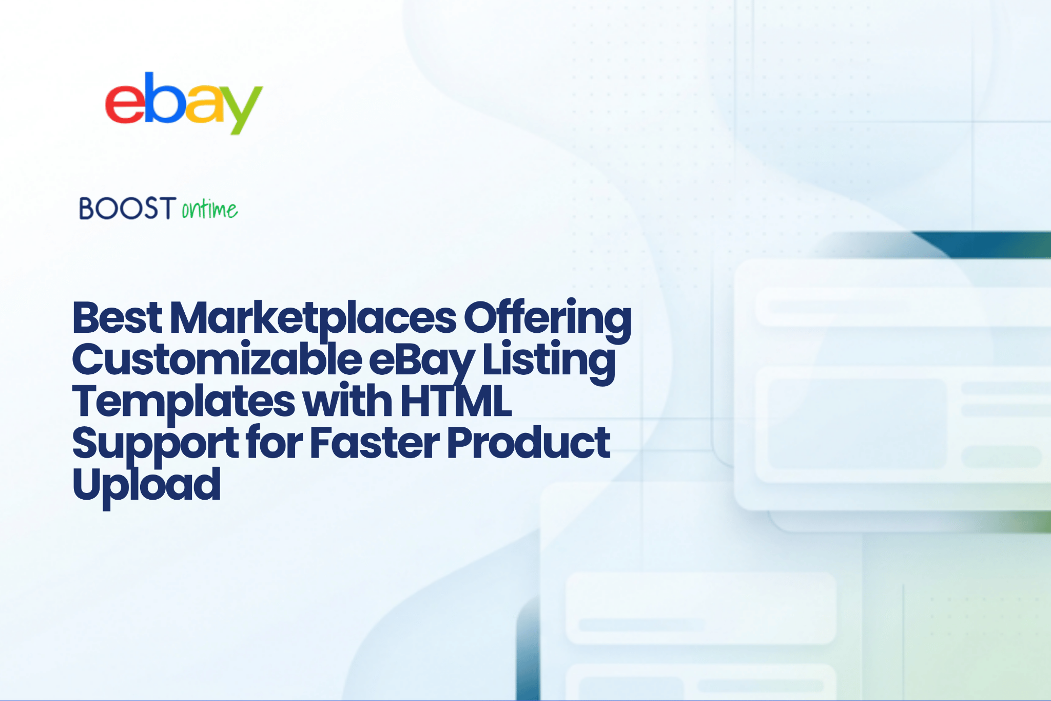 Customizable eBay Listing Templates