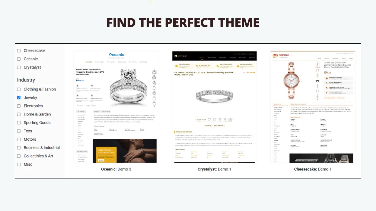 Building a jewelry eBay template with drag and drop modules in BoostOntime