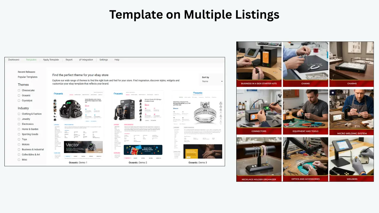 Applying one template to all eBay listings at once with the Batch Revision Tool